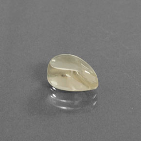 Andesina labradorite naturale giallo da 3,28 ct, taglio a pera, trasparente