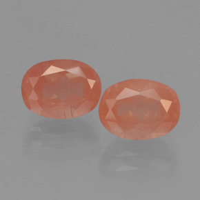 Andesina labradorite naturale rosso da  ct, taglio ovale, trasparente