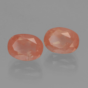 Andesina labradorite naturale rosso da  ct, taglio ovale, trasparente