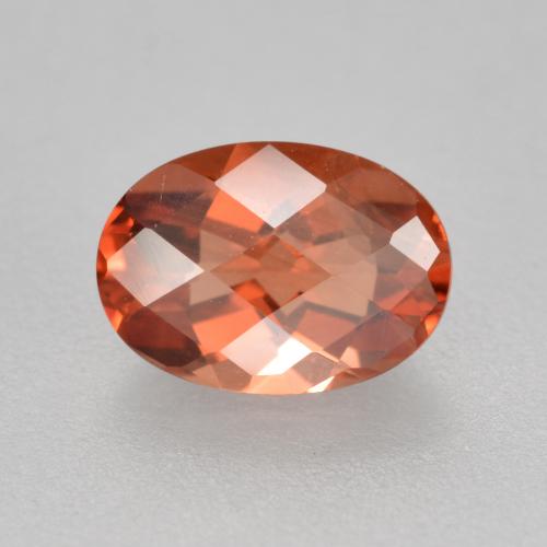 Andesina labradorite naturale rosso da 0,70 ct, taglio ovale, VVS-VS