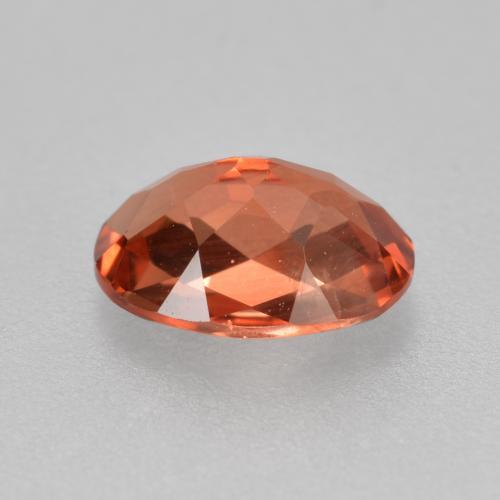 Andesina labradorite naturale rosso da 0,70 ct, taglio ovale, VVS-VS