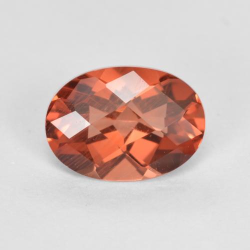 Andesina labradorite naturale rosso da 0,72 ct, taglio ovale, VVS-VS