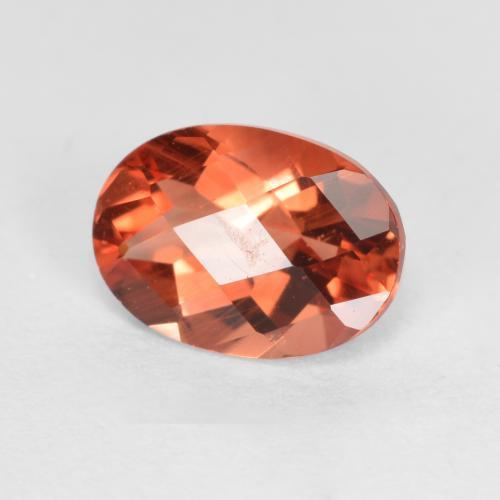 Andesina labradorite naturale rosso da 0,72 ct, taglio ovale, VVS-VS