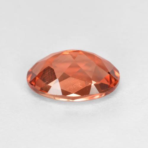 Andesina labradorite naturale rosso da 0,72 ct, taglio ovale, VVS-VS