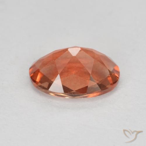 Andesina labradorite naturale rosso da 0,72 ct, taglio ovale, VVS-VS