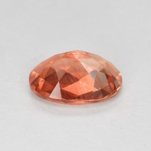 Andesina labradorite naturale rosso da 0,70 ct, taglio ovale, VVS