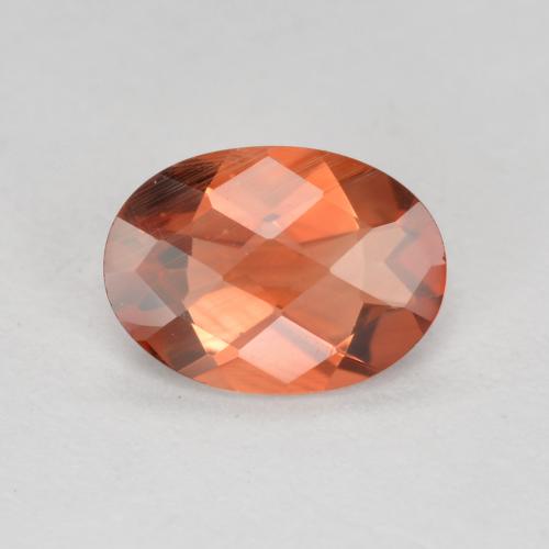 Andesina Labradorite Rosso medio naturale da 0.62 ct, Taglio ovale, VVS