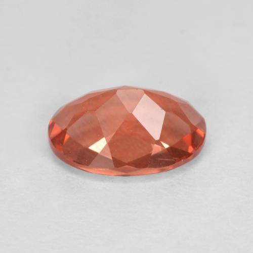Andesina Labradorite Rosso arancione naturale da 0.71 ct, Taglio ovale, VVS