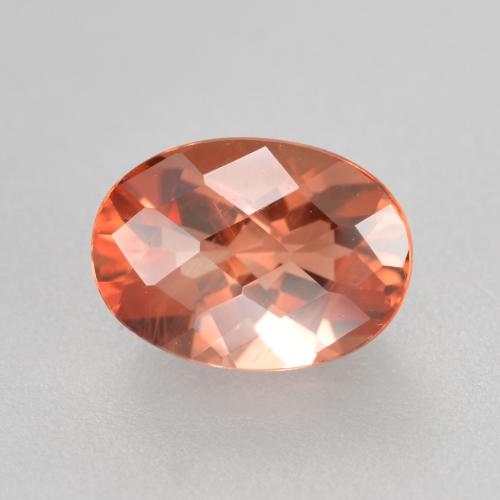 Andesina labradorite naturale rosso da 0,72 ct, taglio ovale, VVS-VS