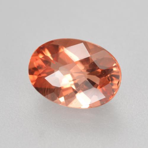 Andesina labradorite naturale rosso da 0,72 ct, taglio ovale, VVS-VS