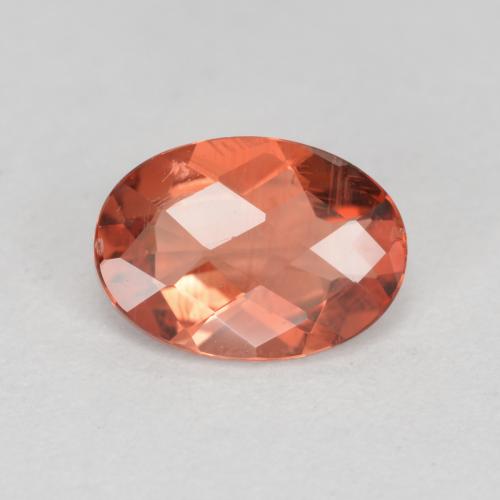 Andesina labradorite naturale rosso da 0,65 ct, taglio ovale, VVS