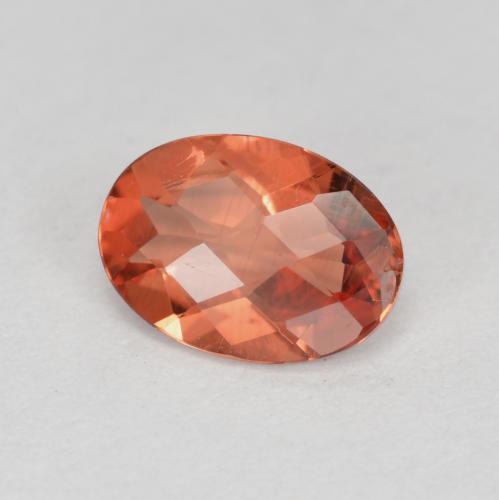Andesina labradorite naturale rosso da 0,65 ct, taglio ovale, VVS