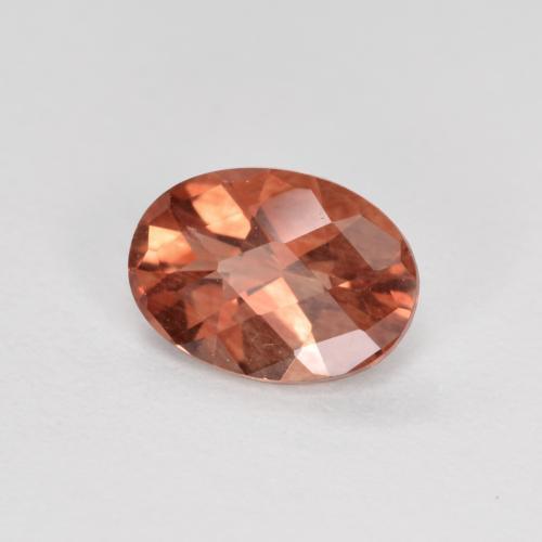 Andesina Labradorite Rosso medio naturale da 0.69 ct, Taglio ovale, VVS-VS