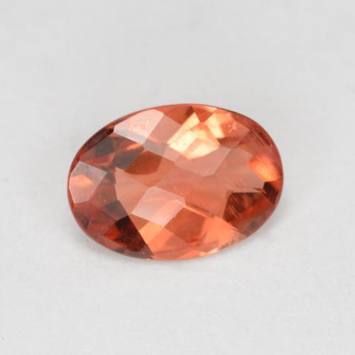 Andesina labradorite naturale rosso da 0,62 ct, taglio ovale, VVS-VS