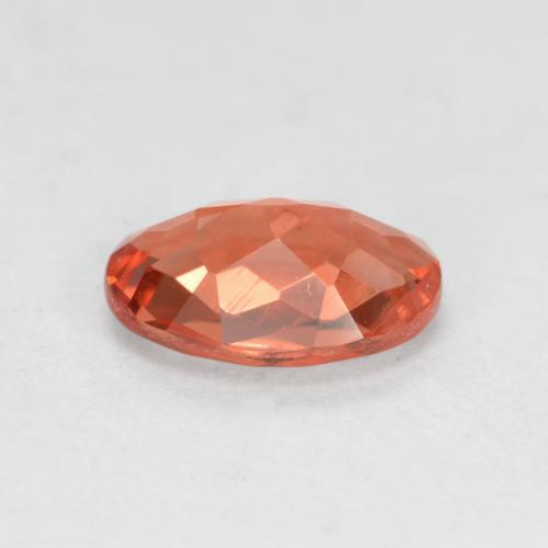 Andesina labradorite naturale rosso da 0,62 ct, taglio ovale, VVS-VS