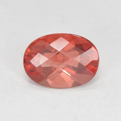 Andesina labradorite naturale rosso da 0,75 ct, taglio ovale, VVS-VS