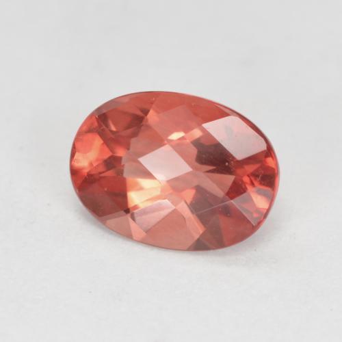 Andesina labradorite naturale rosso da 0,75 ct, taglio ovale, VVS-VS