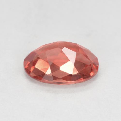 Andesina labradorite naturale rosso da 0,75 ct, taglio ovale, VVS-VS