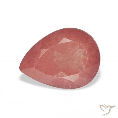 3.16ct Naturale Rosso medio Andesina Labradorite, Forma a pera, Trasparente
