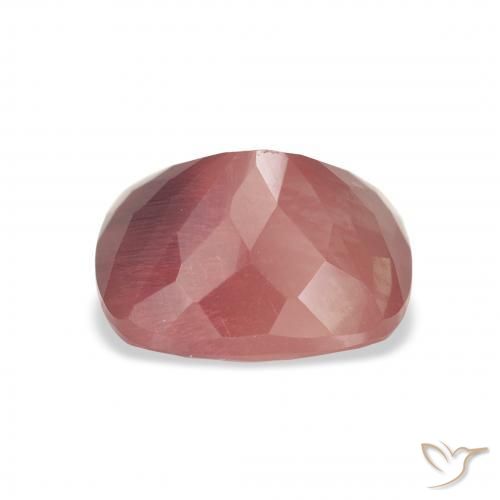 Andesina Labradorite Rosa medio naturale da 3.77 ct, Cuscino, Traslucido