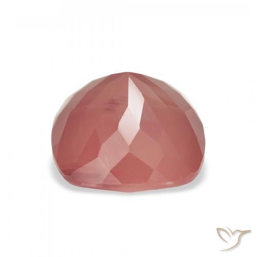 Andesina Labradorite Tono rosa rossastro naturale da 3.59 ct, Cuscino, Traslucido