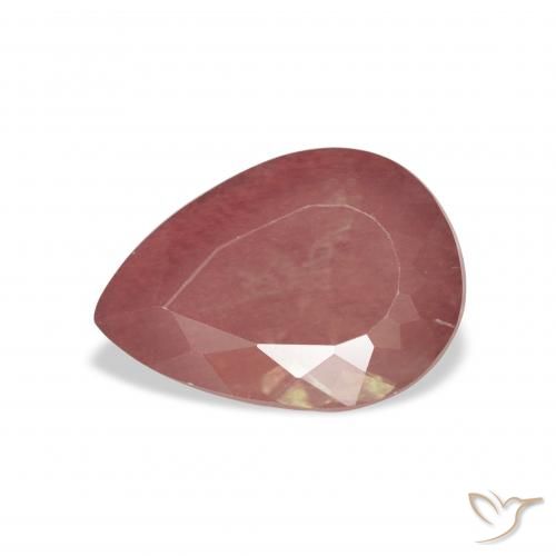 2.86ct Naturale Rosa intenso rosa Andesina Labradorite, Forma a pera, Trasparente