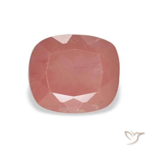 2.37ct Naturale Rosa medio Andesina Labradorite, Cuscino, Trasparente