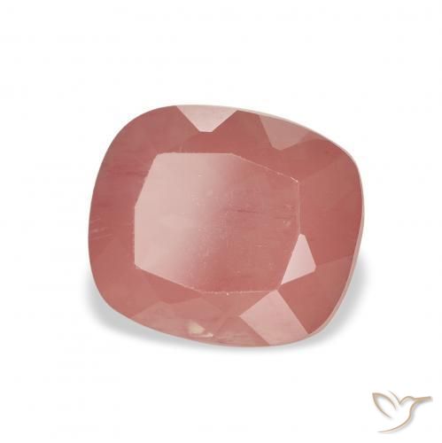 Andesina Labradorite Rosa medio naturale da 2.37 ct, Cuscino, Trasparente