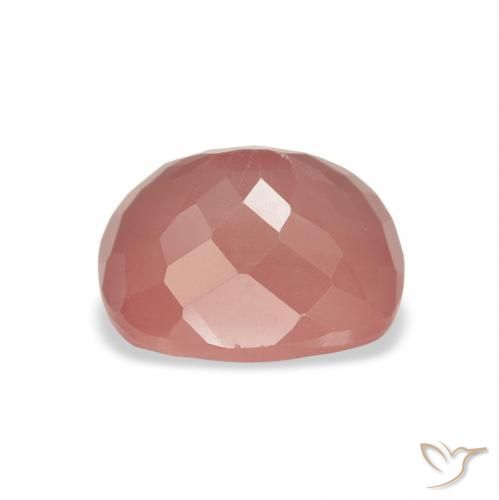 Andesina Labradorite Rosa medio naturale da 2.37 ct, Cuscino, Trasparente