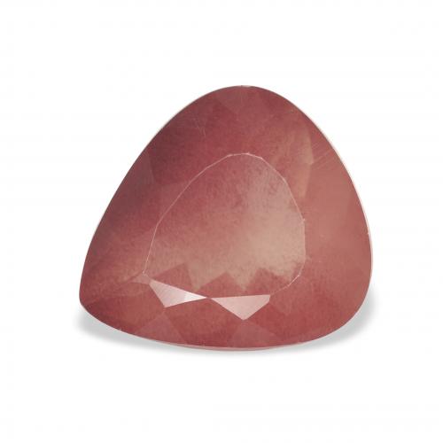 Andesina Labradorite Rosso mattone naturale da 3.02 ct, Forma a pera, Trasparente