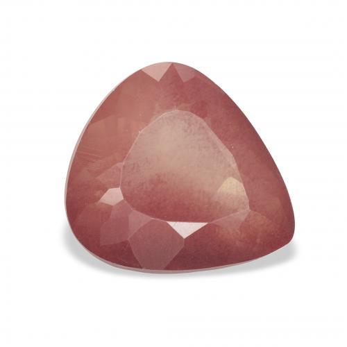 Andesina Labradorite Rosso mattone naturale da 3.02 ct, Forma a pera, Trasparente