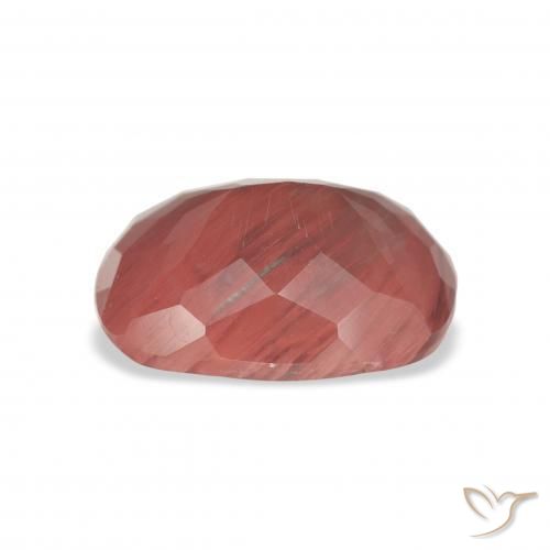 Andesina Labradorite Rosso medio naturale da 3.43 ct, Cuscino, Traslucido