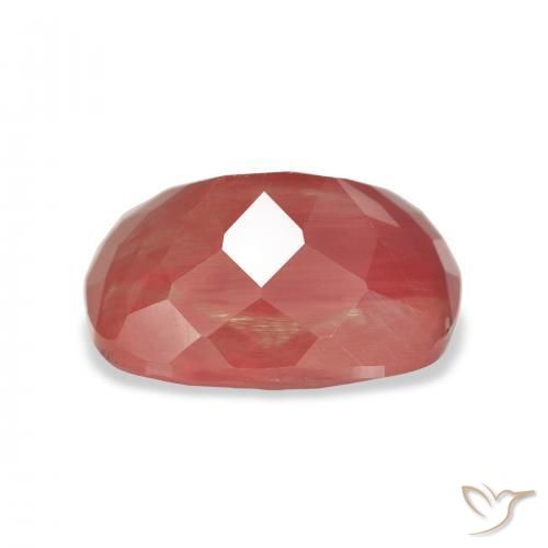 Andesina Labradorite Sangue rosso naturale da 4.63 ct, Cuscino, Traslucido