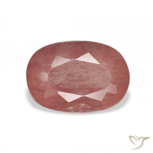 2.44ct Naturale Sangue rosso Andesina Labradorite, Cuscino, Trasparente