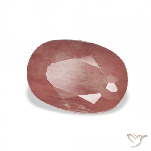 Andesina Labradorite Sangue rosso naturale da 2.44 ct, Cuscino, Trasparente