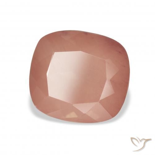 Andesina Labradorite Rosso medio naturale da 5.12 ct, Cuscino, Trasparente