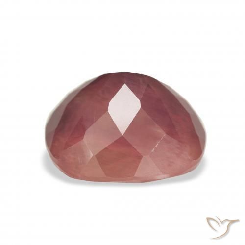 Andesina Labradorite Rosso scuro naturale da 4.23 ct, Cuscino, Traslucido