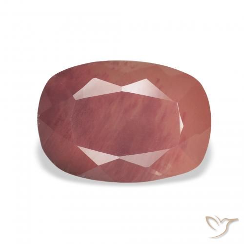 Andesina Labradorite Rosso medio naturale da 3.02 ct, Cuscino, Traslucido
