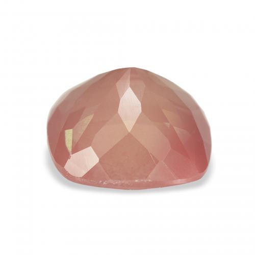 Andesina Labradorite Rosa arancione naturale da 3.42 ct, Cuscino, Trasparente