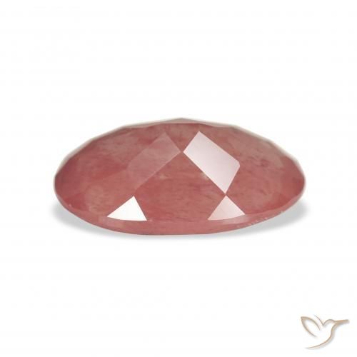 Andesina Labradorite rosa lampone naturale da 2.65 ct, Ovale, Trasparente