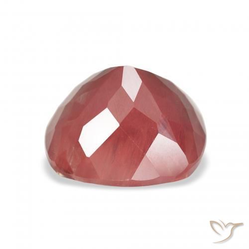 Andesina Labradorite Rosso medio naturale da 3.40 ct, Cuscino, Traslucido