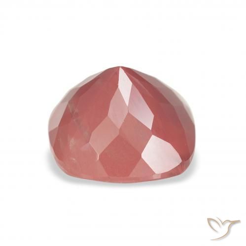Andesina Labradorite Arancio rossastro pallido naturale da 2.55 ct, Cuscino, Trasparente