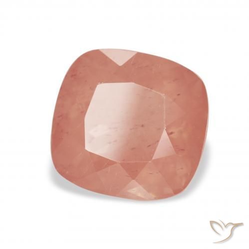 Andesina Labradorite Rosso medio naturale da 2.41 ct, Cuscino, Trasparente