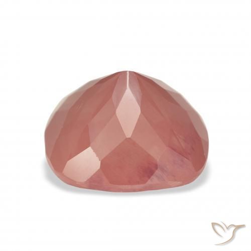 Andesina Labradorite Arancio rossastro pallido naturale da 4.52 ct, Cuscino, Trasparente