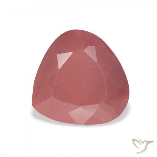 3.32ct Naturale Rosa arancione Andesina Labradorite, Forma a pera, Traslucido