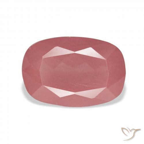 6.03ct Naturale Rosa medio Andesina Labradorite, Cuscino, Traslucido