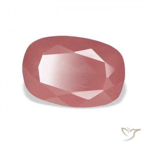 Andesina Labradorite Rosa medio naturale da 6.03 ct, Cuscino, Traslucido