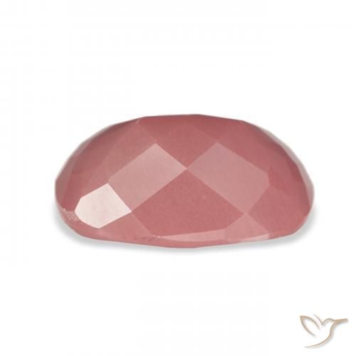 Andesina Labradorite Rosa medio naturale da 6.03 ct, Cuscino, Traslucido