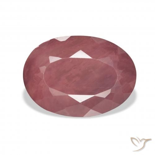 8.23ct Naturale Rosa intenso rosa Andesina Labradorite, Ovale, Traslucido