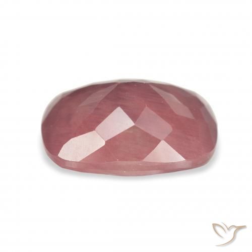 Andesina Labradorite Rosa intenso rosa naturale da 3.64 ct, Cuscino, Trasparente